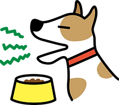 食事中に変な声を出す