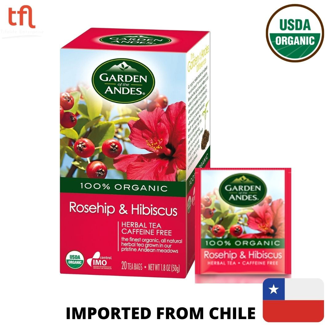 Garden of The Andes Organic Rosehip & Hibiscus Tea (20bags)