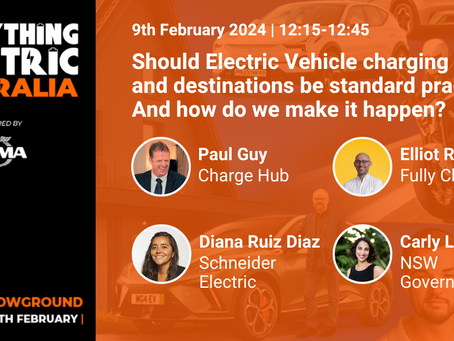 Should Electric Vehicle charging at work and destinations be standard practice? And how do we make it happen?