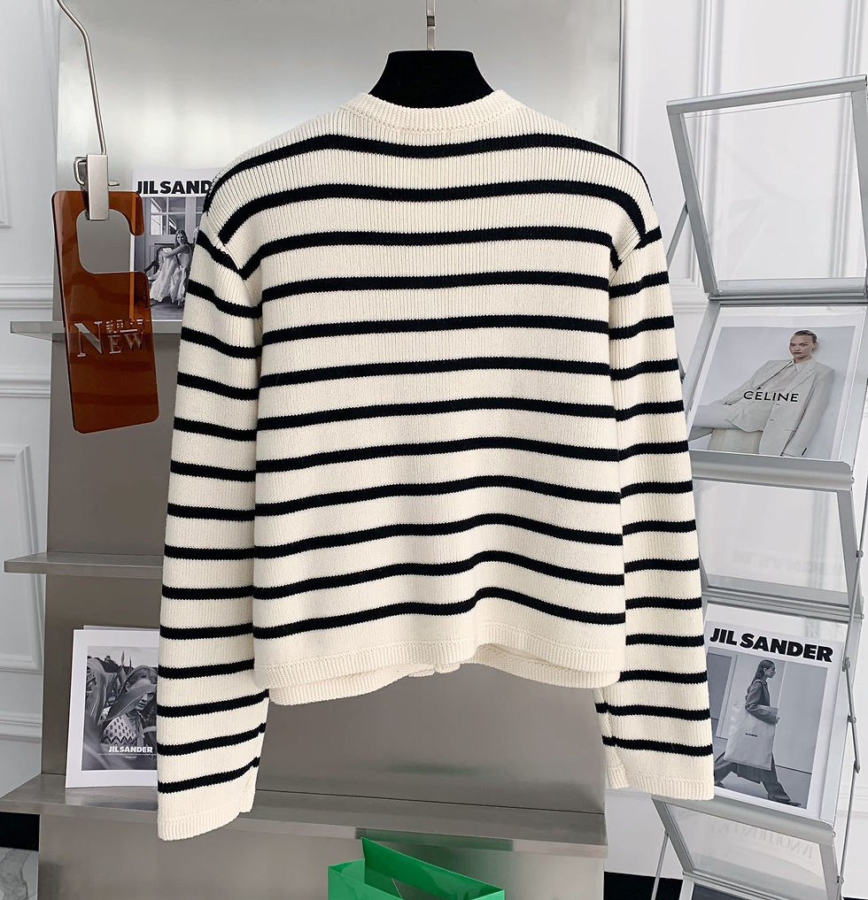 Miniatura: Cardigan Knit Listrado