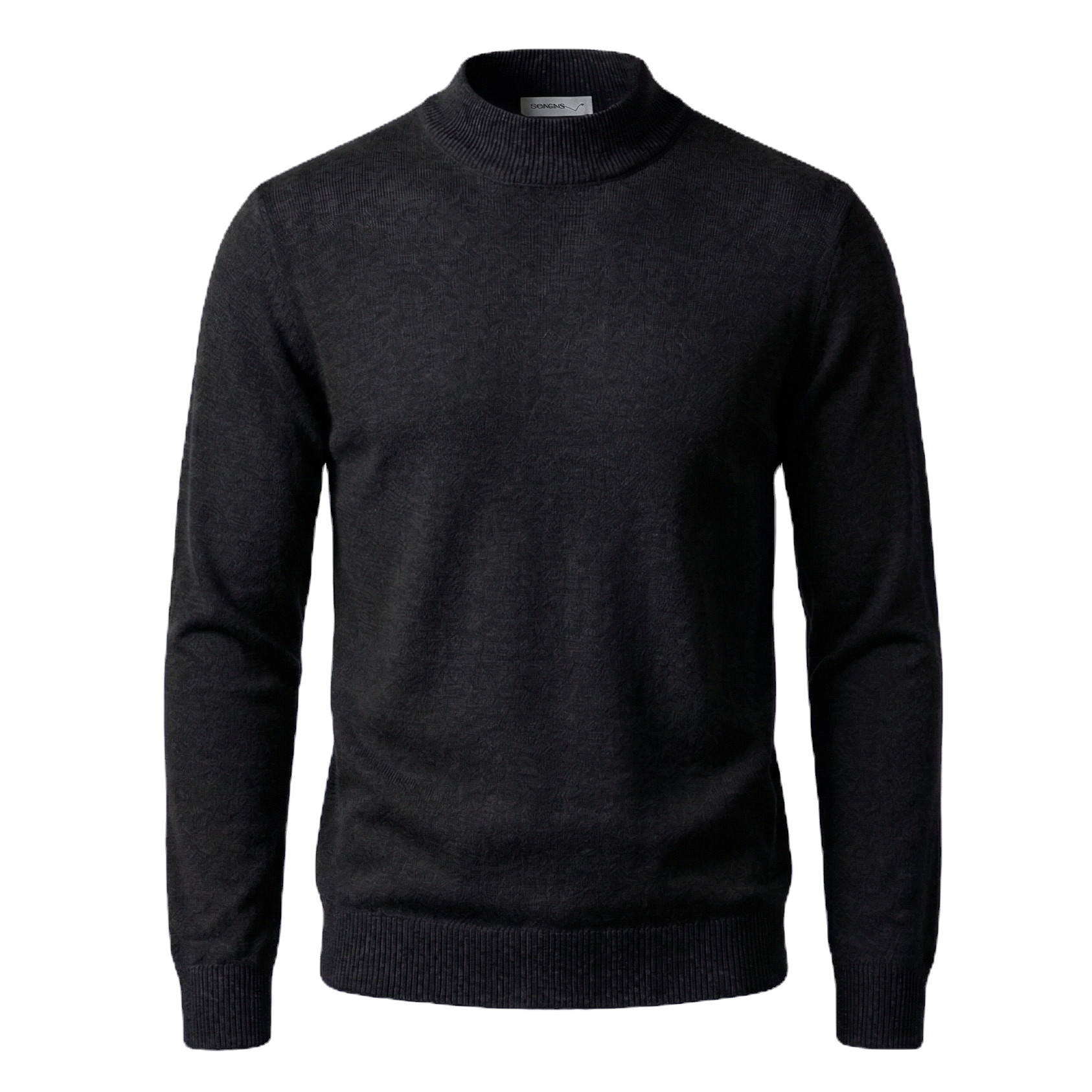 Suéter Masculino Gola Alta 'Mock Neck' Slim Fit - Malha Térmica