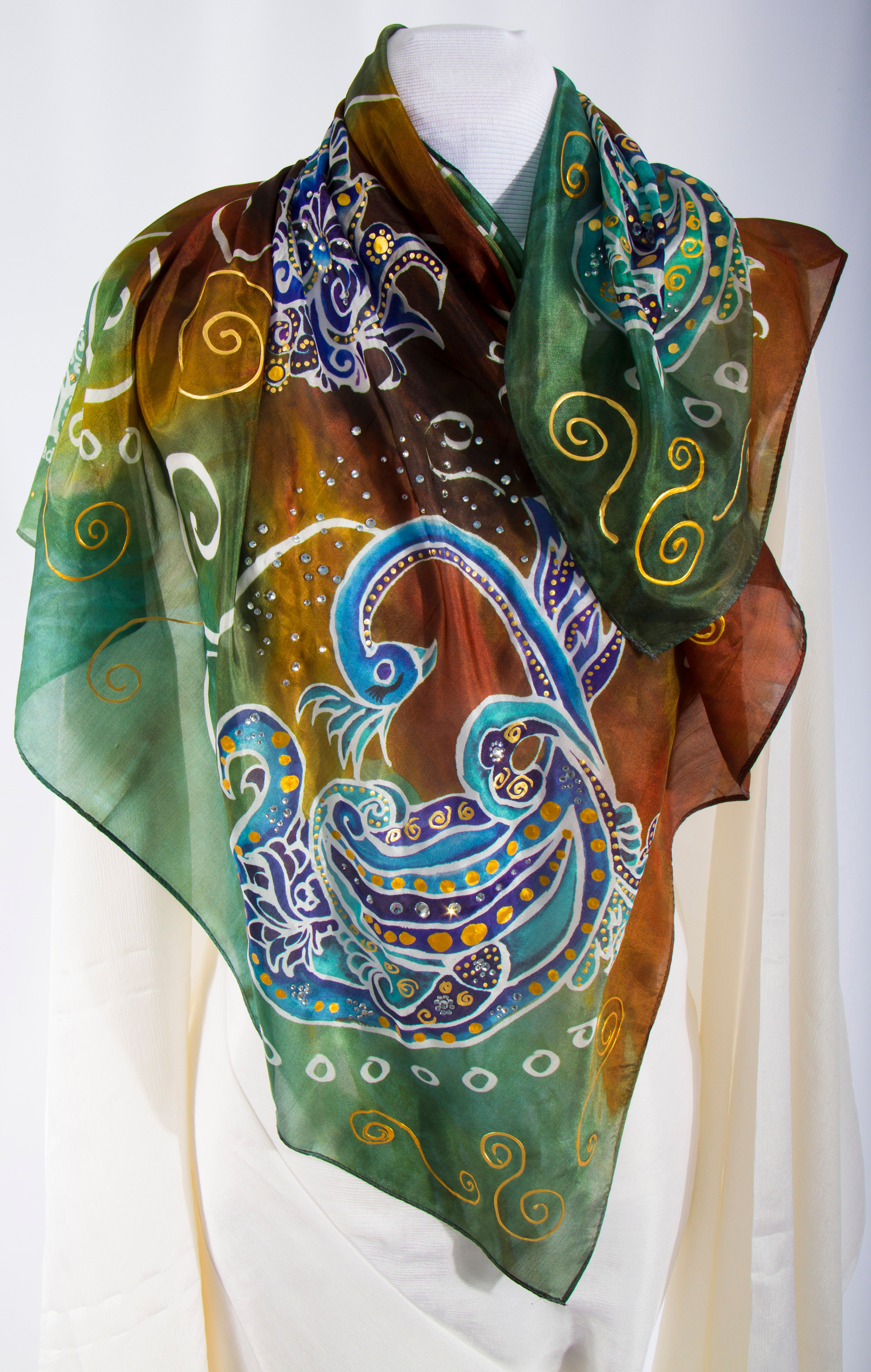 Bird of Dream in Brown & Green