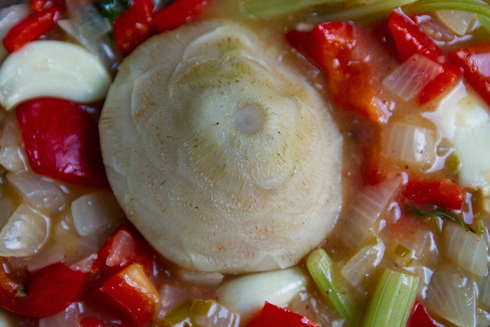 נתחי סויה בקארי על תחתיות ארטישוק - מתכון