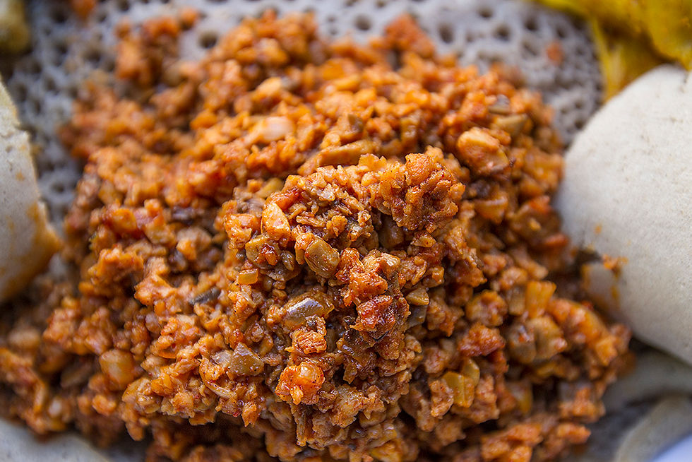 מנות טבעוניות ותוספות טבעוניות לאינג'רה - מתכון