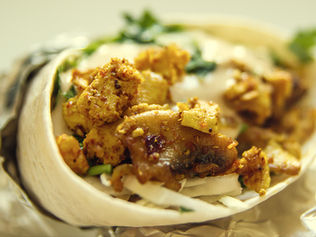 שווארמה טבעונית - טופו ופטריות שמפיניון