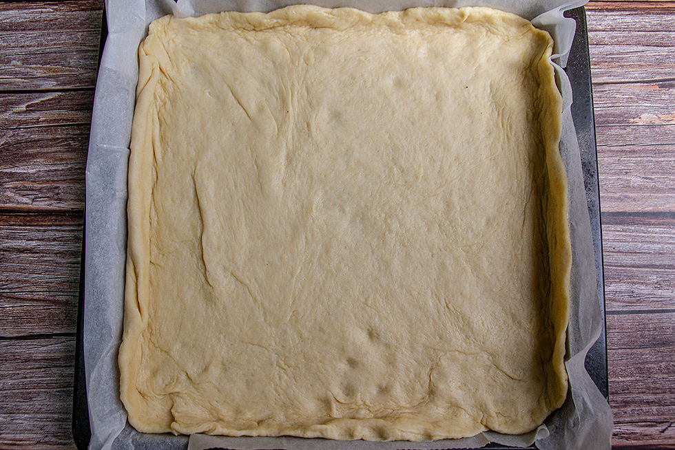 פוקאצ'ת שום טיבטי מוקרמת טבעונית- מתכון