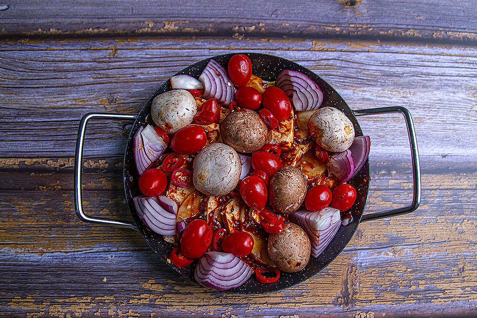 טופו ועניינים מטריפים ברוטב מעושן - מתכון