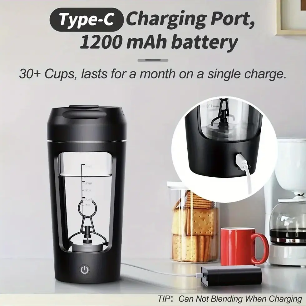 Thumbnail: 500ML Electric Protein Powder Mixing Cup