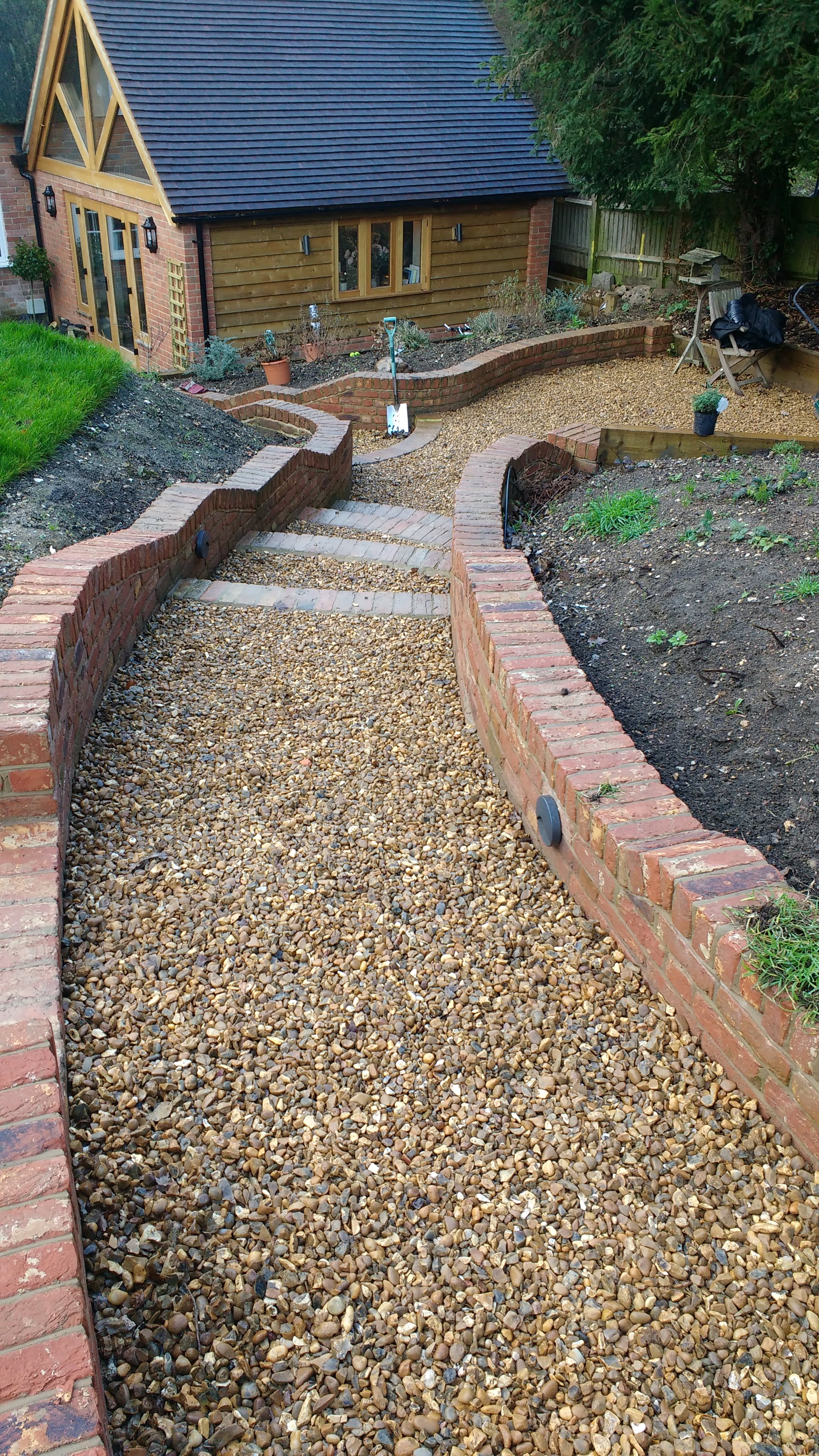 Brick roofing repointing