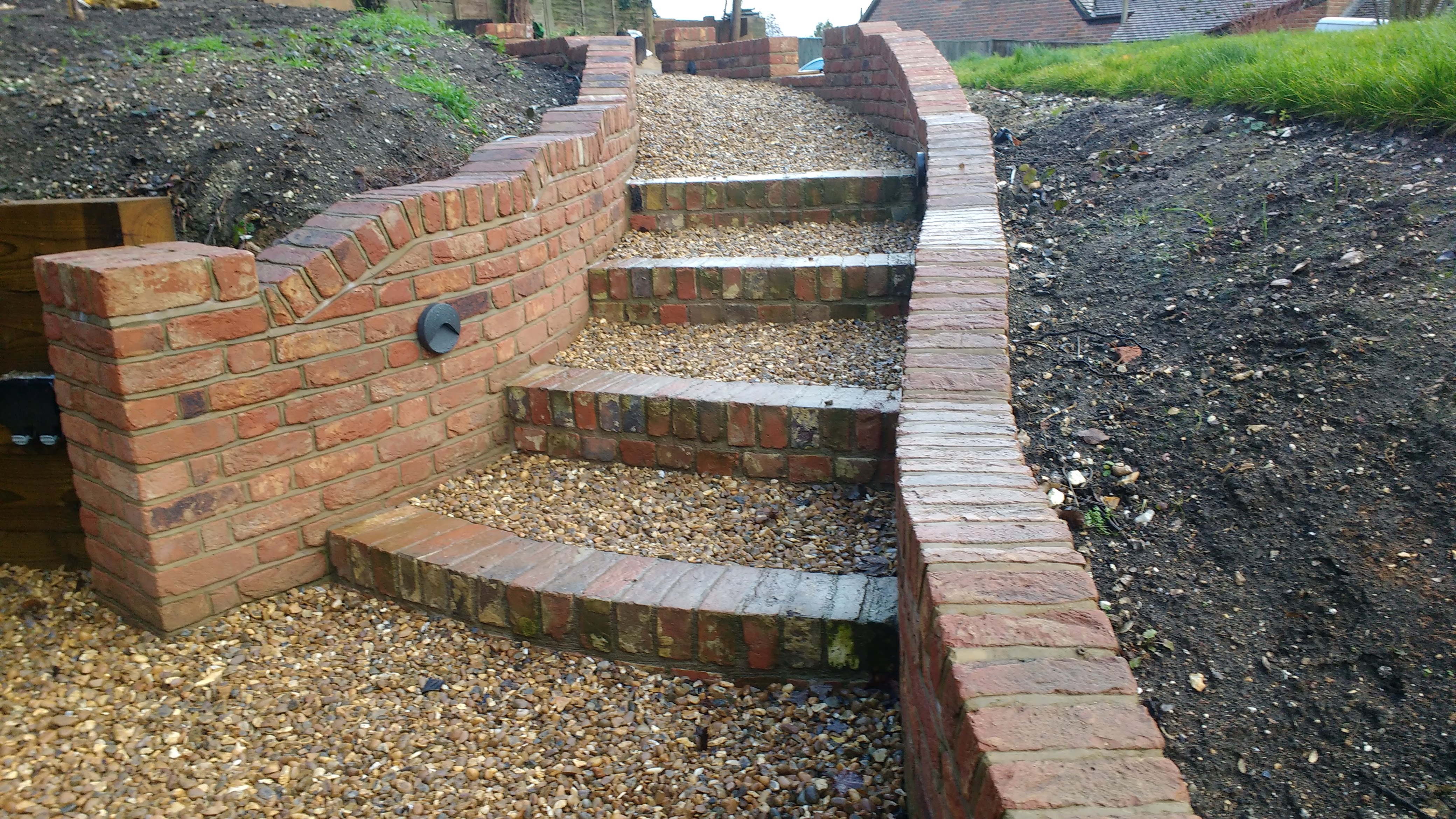 Brick roofing repointing