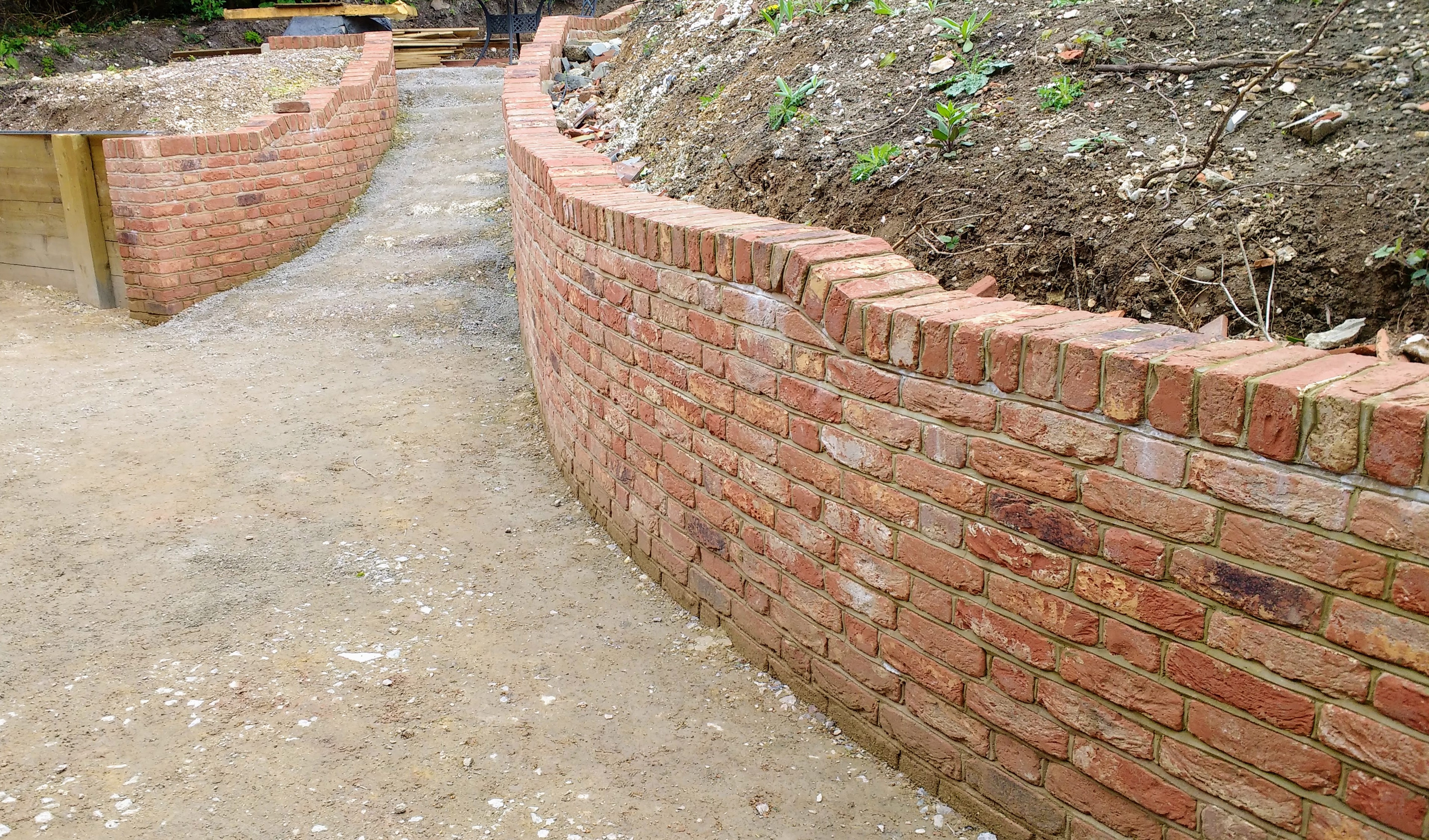Brick roofing repointing