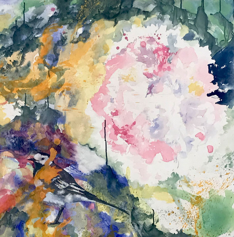 Peonies (Wagtail) | Mixed Media | GERMANY