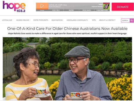 Dr Nancy Fung tells Ben McEachen about Hope Holistic Care