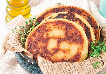 Pão de Batata de frigideira fácil