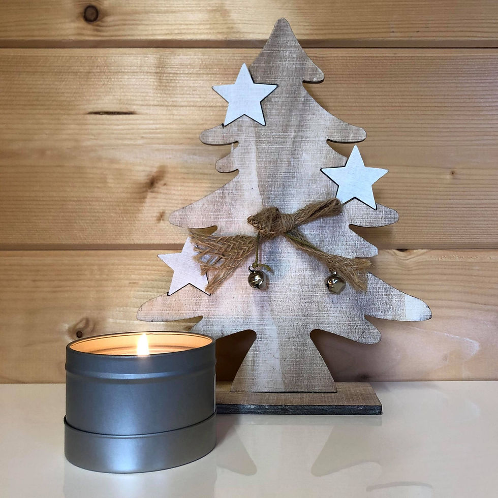 Little Silver Tin Candle - Christmas Spice