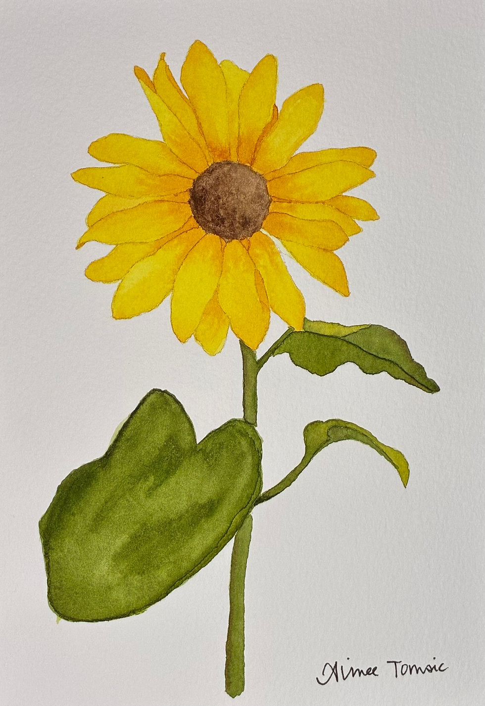 Watercolor Sunflower - 4 Points Fitness September 5, 2026
