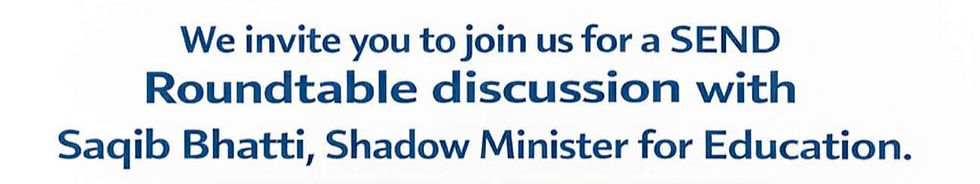 Roundtable Discussion with Saqib Bhatti MP