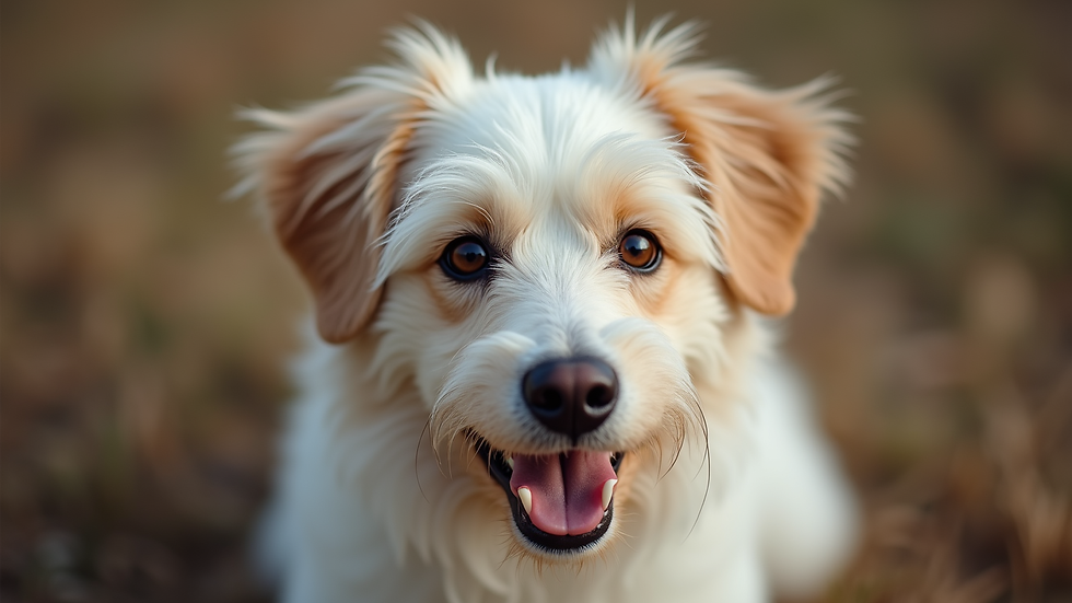 Vue rapprochée d'un chien avec un pelage sain et brillant