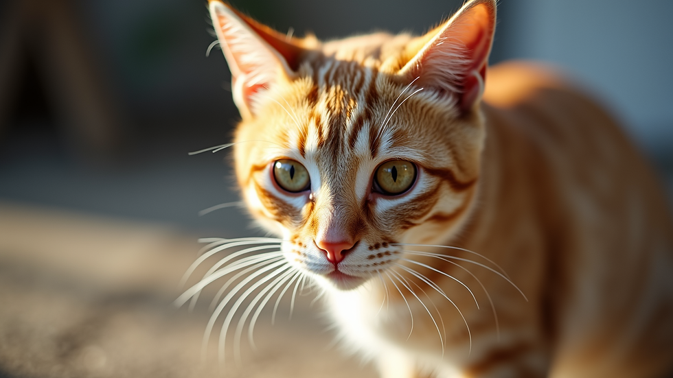 Vue rapprochée d'un chat calme avec un pelage brillant