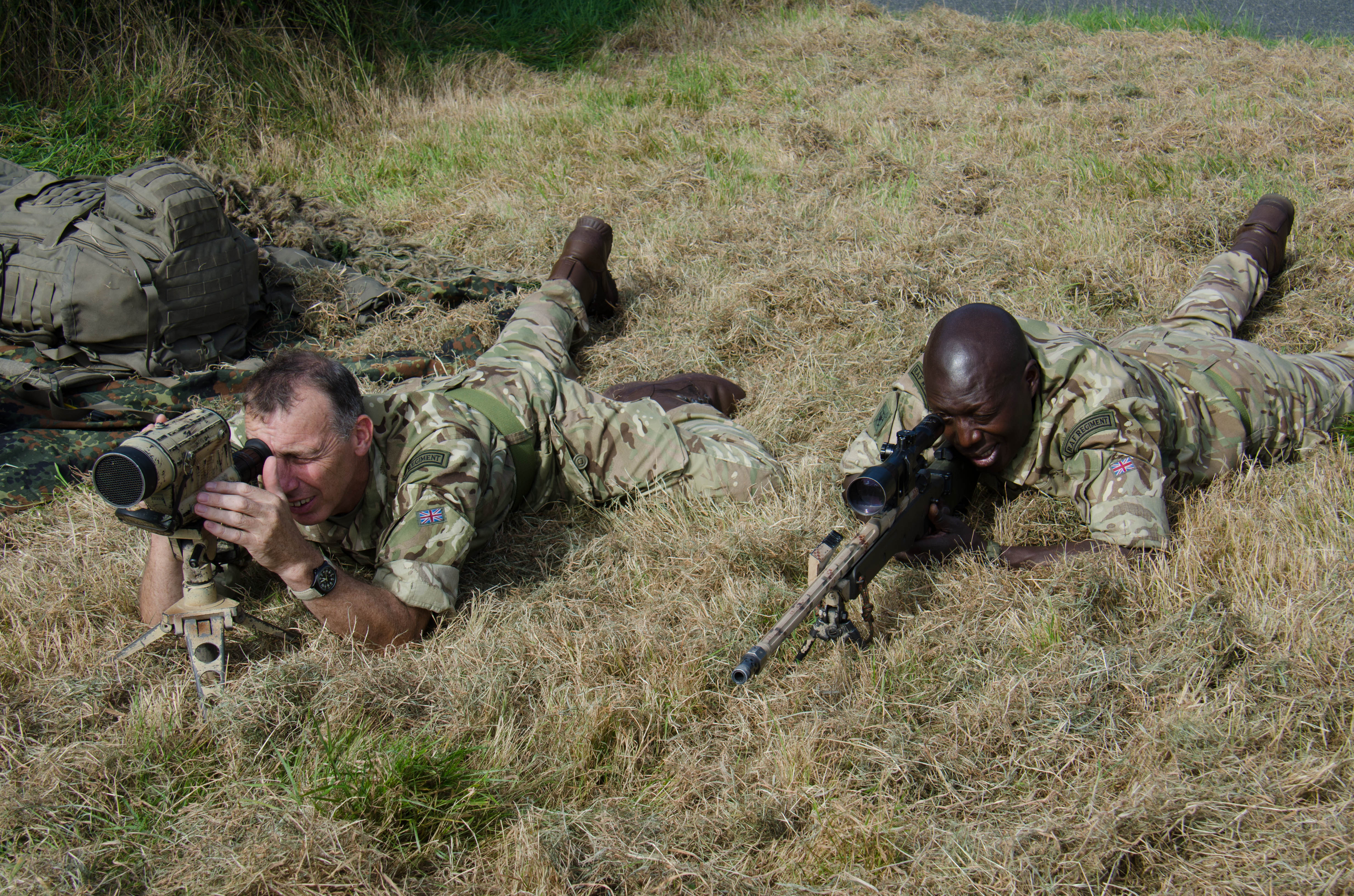 Checking out the sniper kit