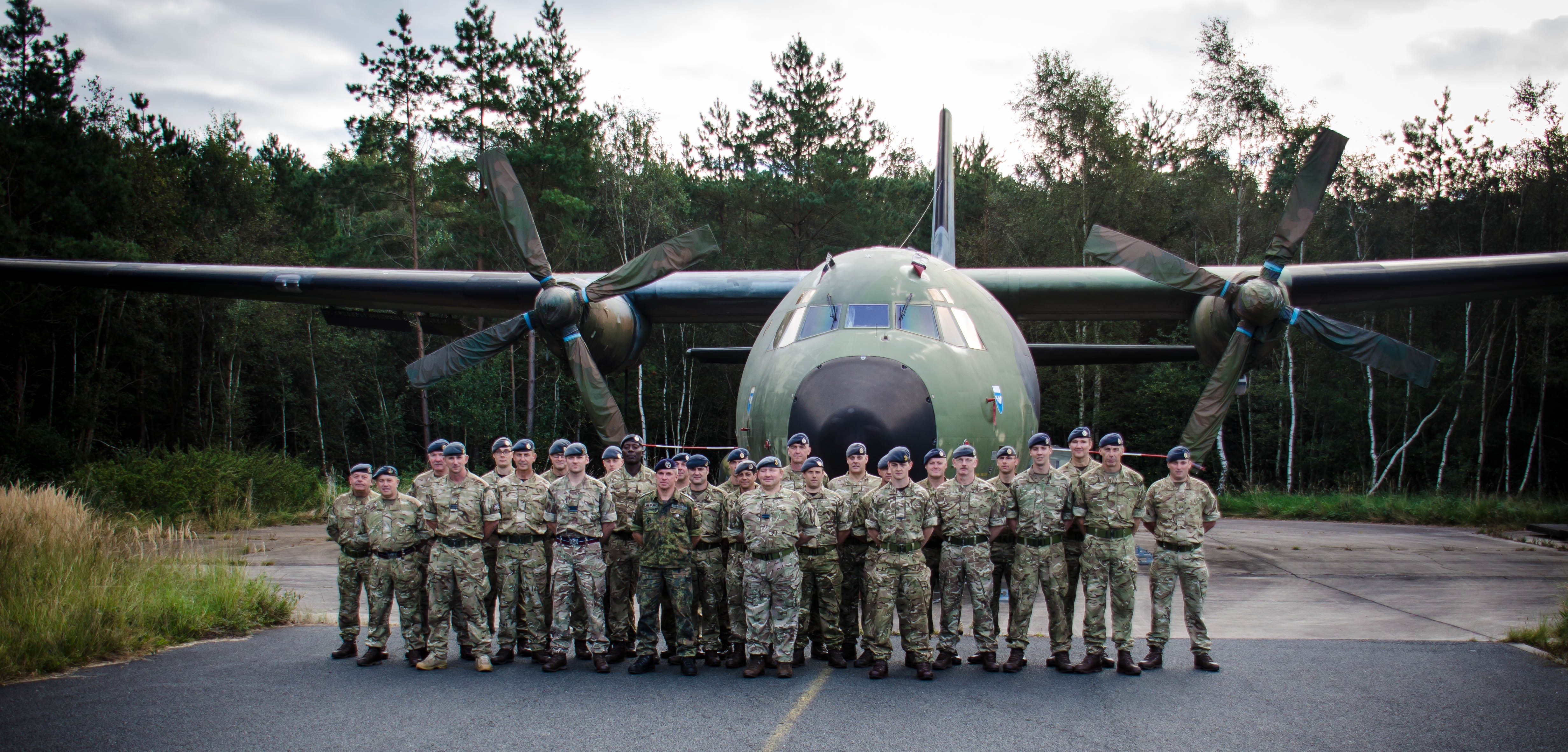 Squadron Photo with Host