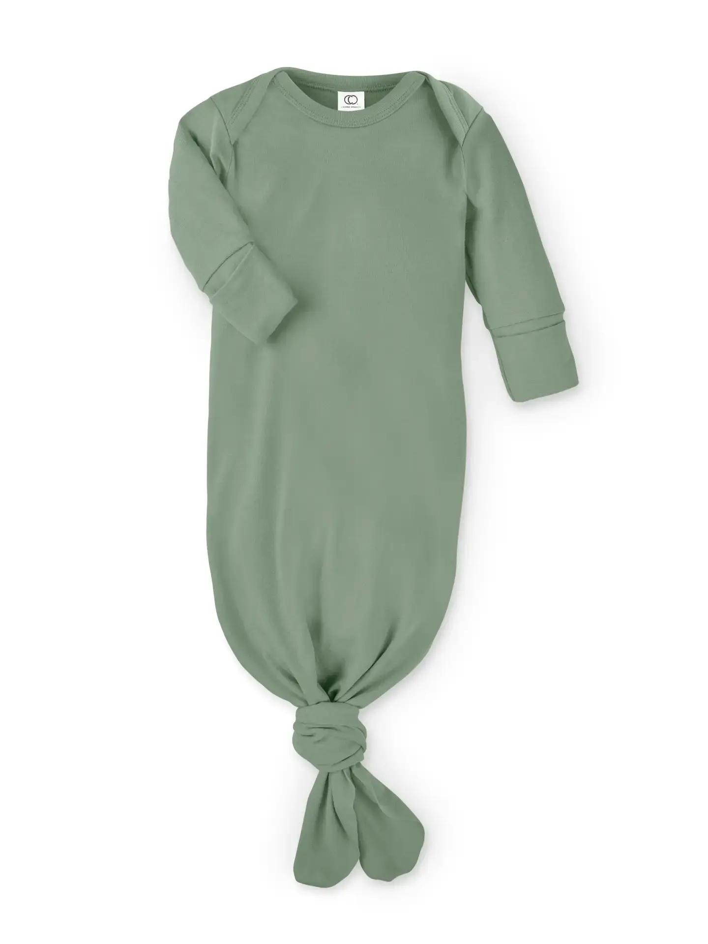 Colored Organics - Organic Newborn Infant Gown - Thyme
