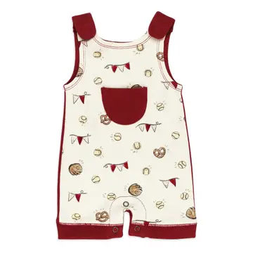 L'ovedbaby  Organic Sleeveless Romper in "Game Day"