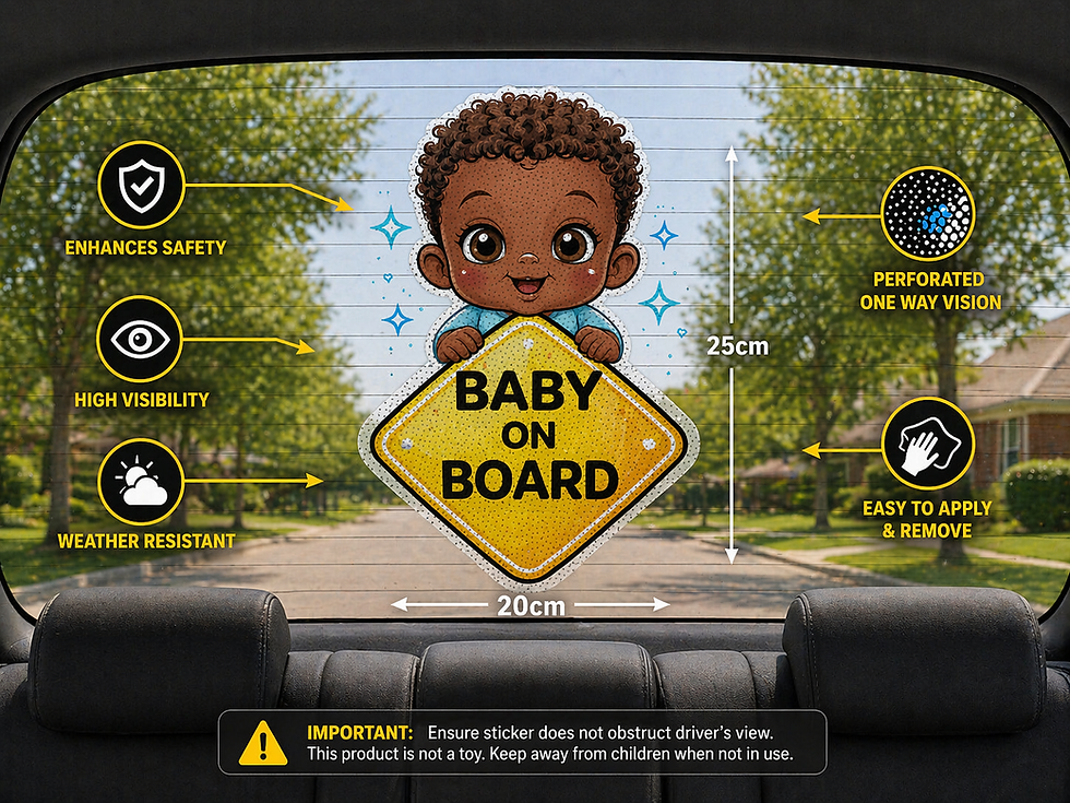 Thumbnail: Baby Boy On Board Car Sticker