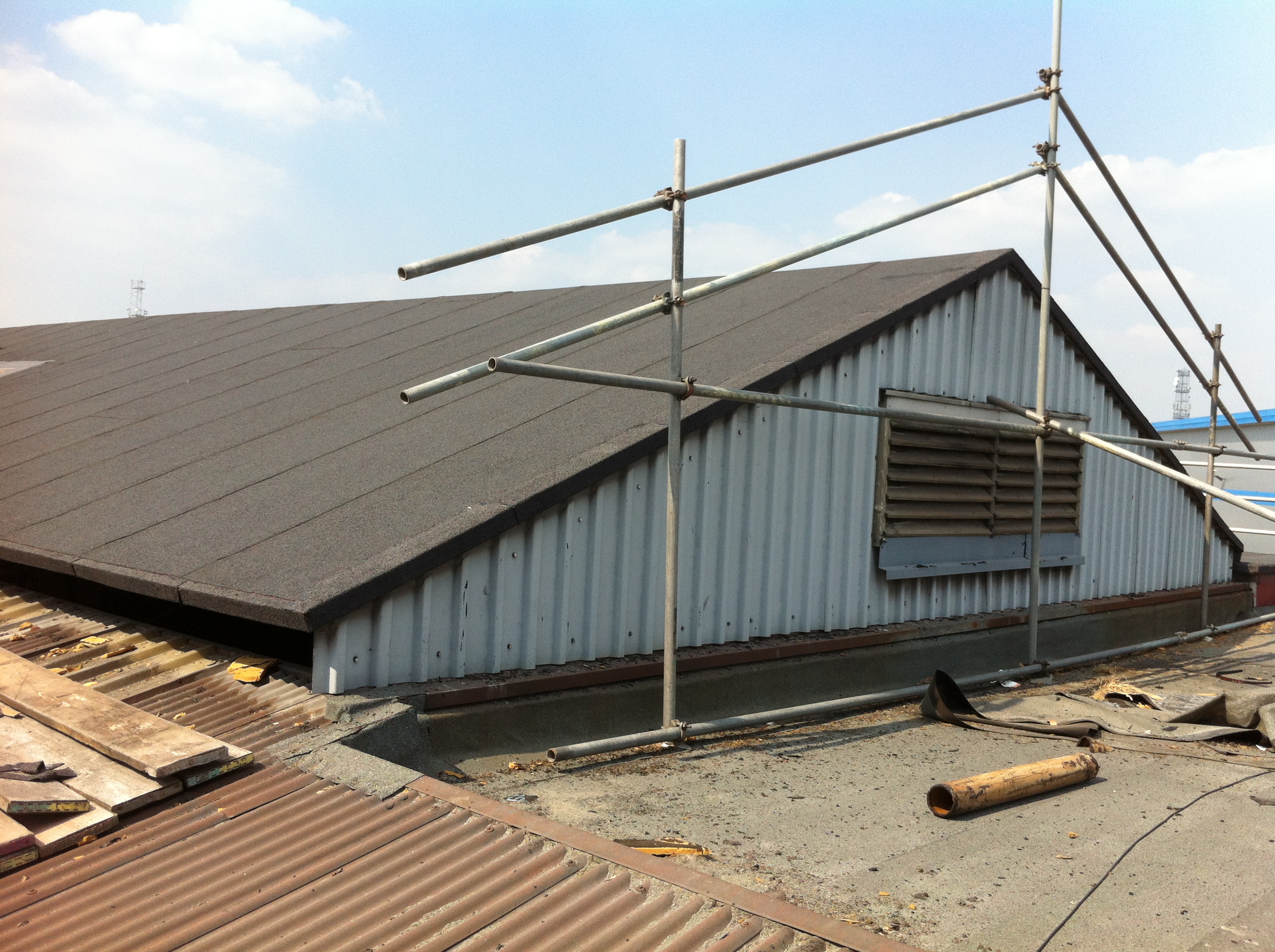 Safe working Flat roofing