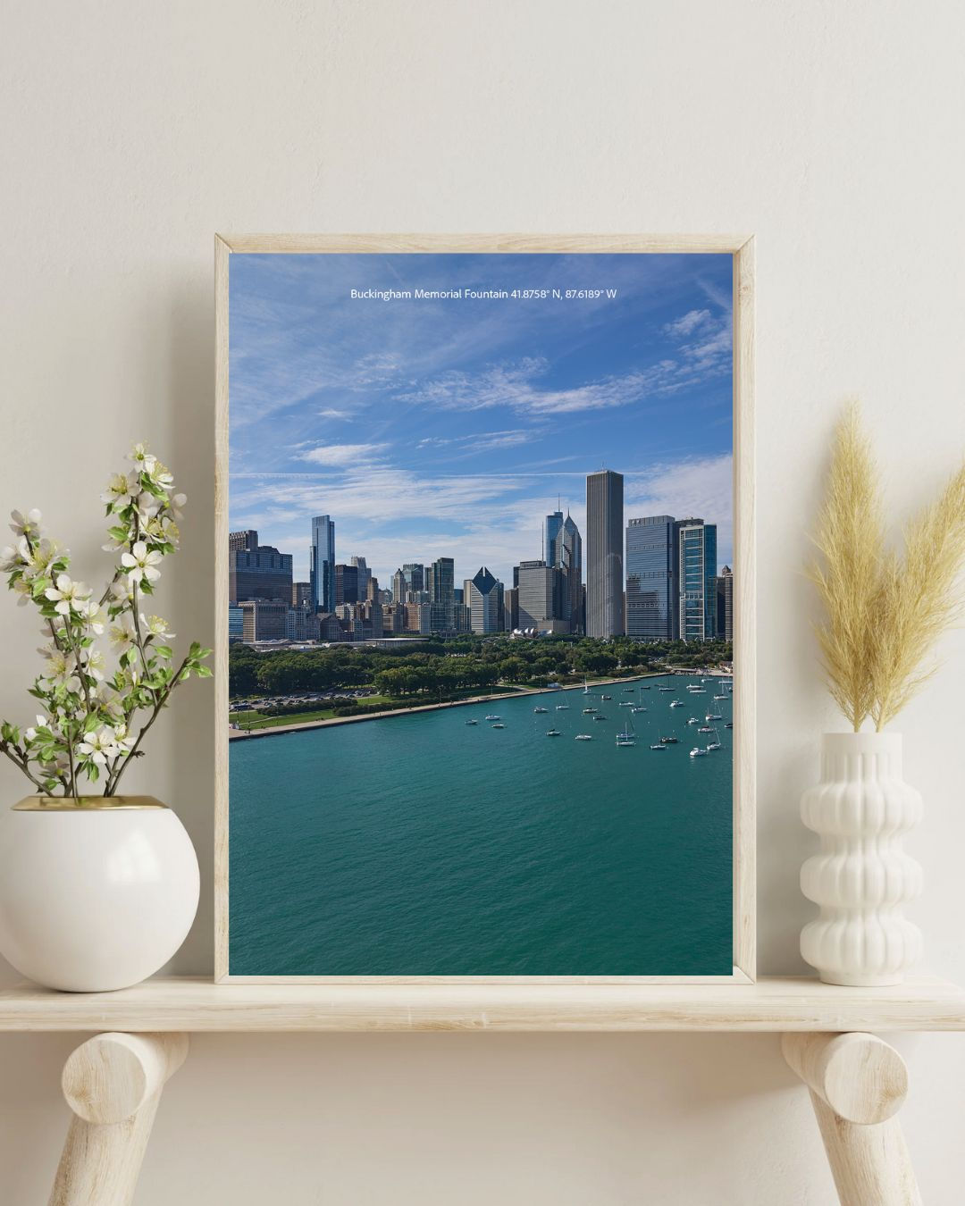 5x7 Print Where the City Meets the Lake