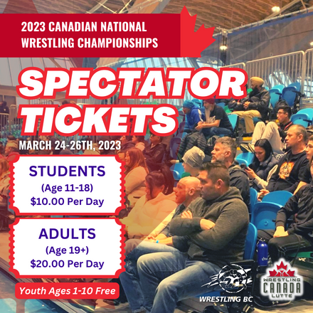 Spectator Tickets Available - National Championships