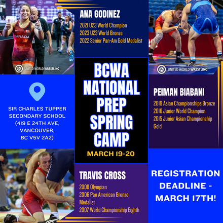Spring Camp Deadline March 17th
