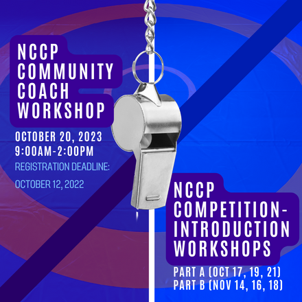 Reminder Of Upcoming NCCP Workshops