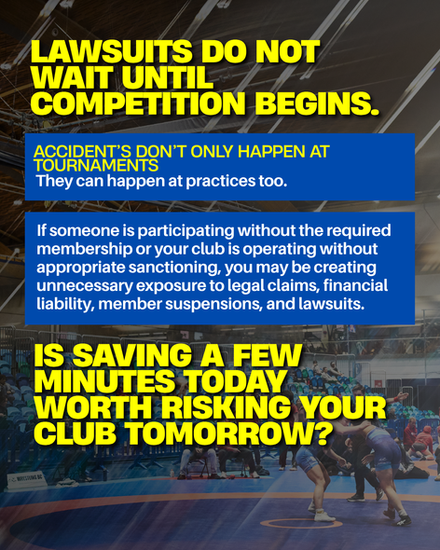 PROTECT YOURSELF. PROTECT YOUR CLUB. PROTECT WRESTLING.