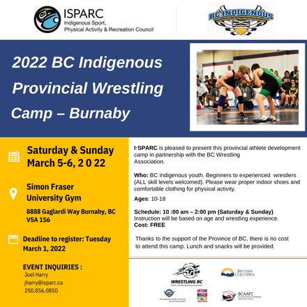 2022 BC Indigenous Provincial Wrestling