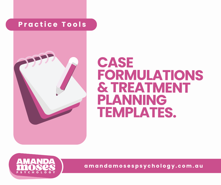 Case Formulation & Treatment Planning Templates