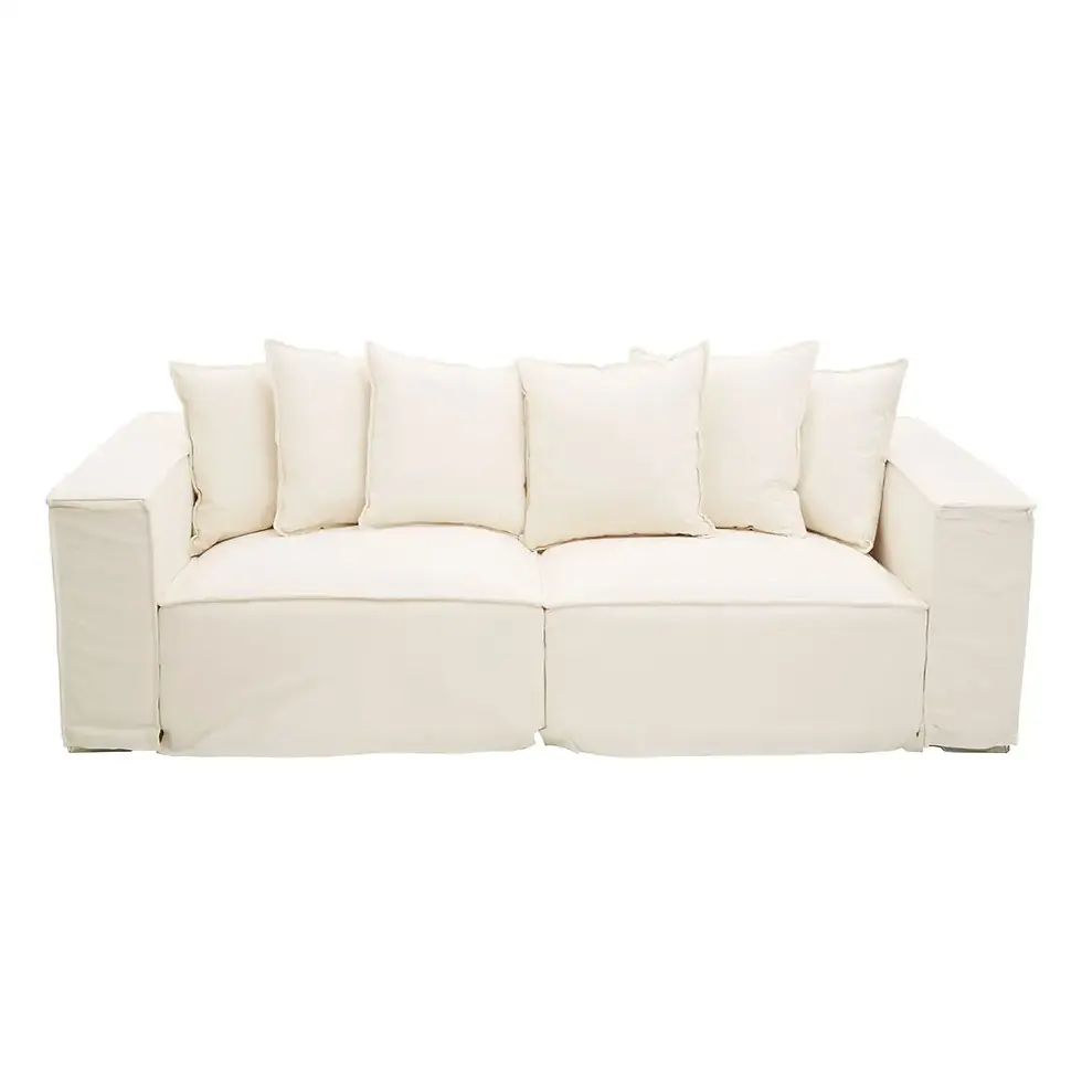 Marseille Cream 3 Seater Sofa