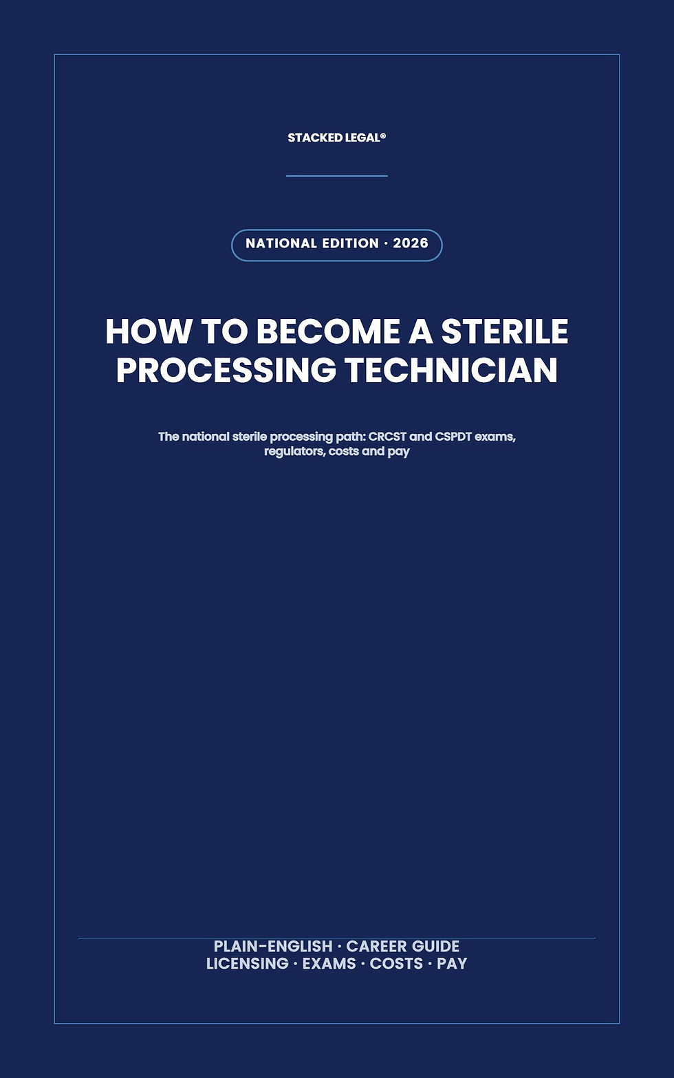 Cover of How to Become a Sterile Processing Technician