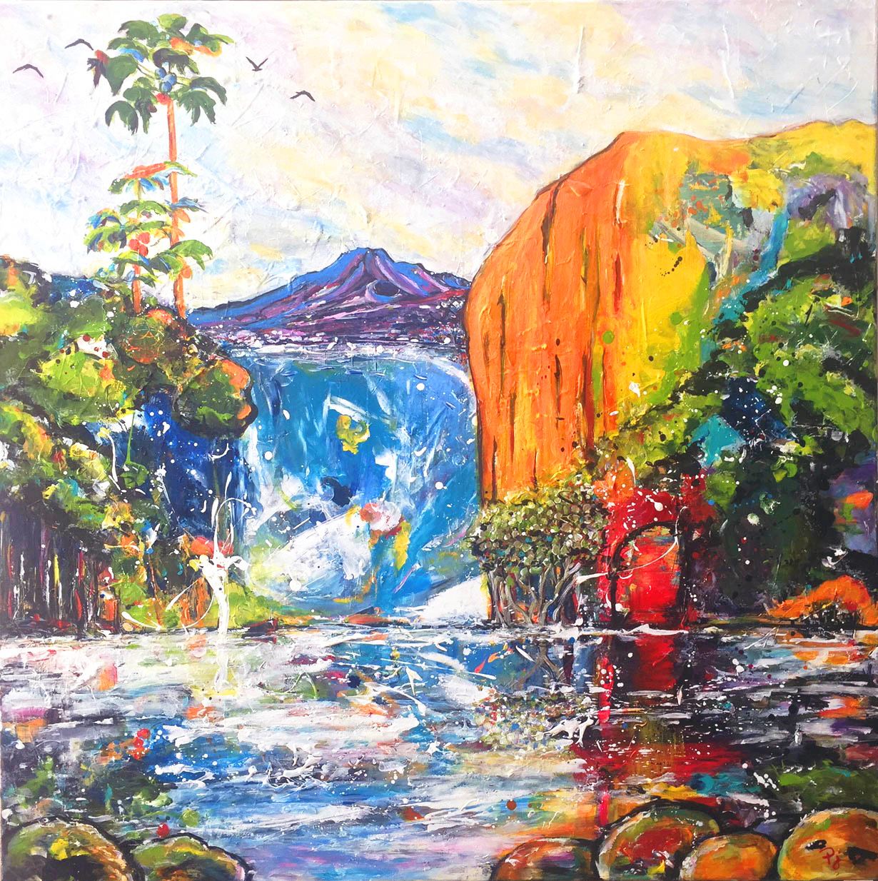 traces empreintes et vibrations 80 x 80