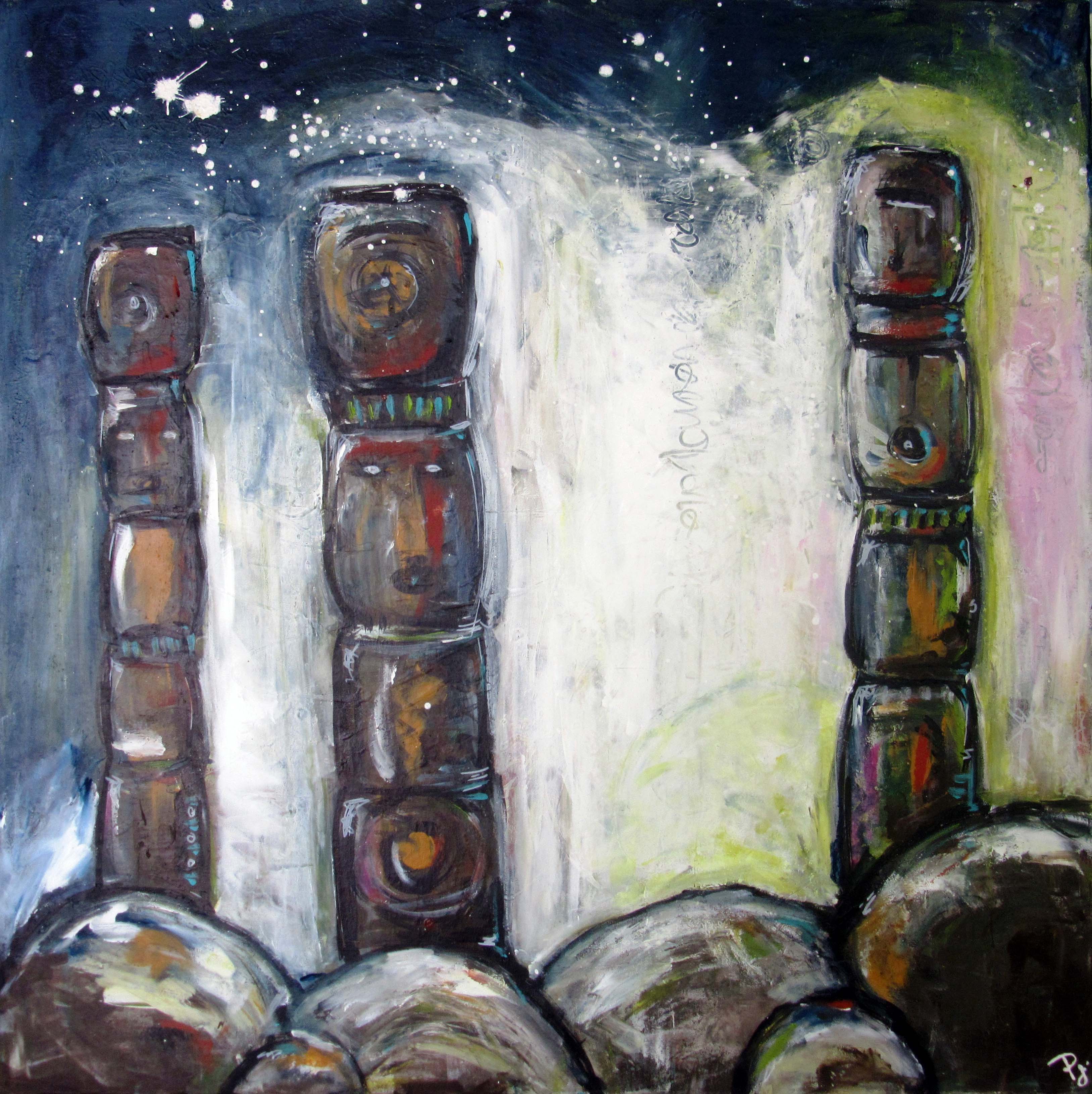 Totems vibrants
