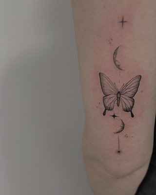 FineLine Tattoo gestochen von Steffi Martinez