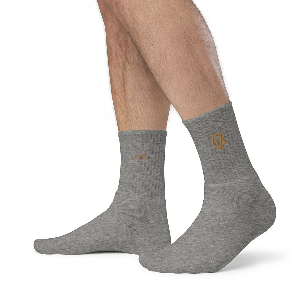 Thumbnail: VG Gold Embroidered socks