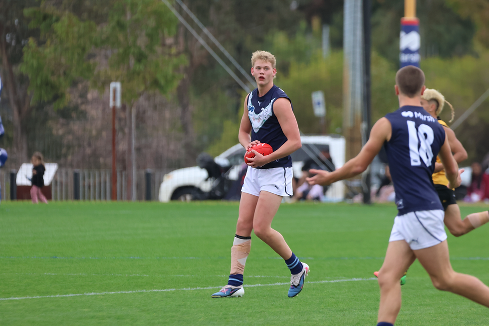 Harry Van Hattum playing for Vic Metro.