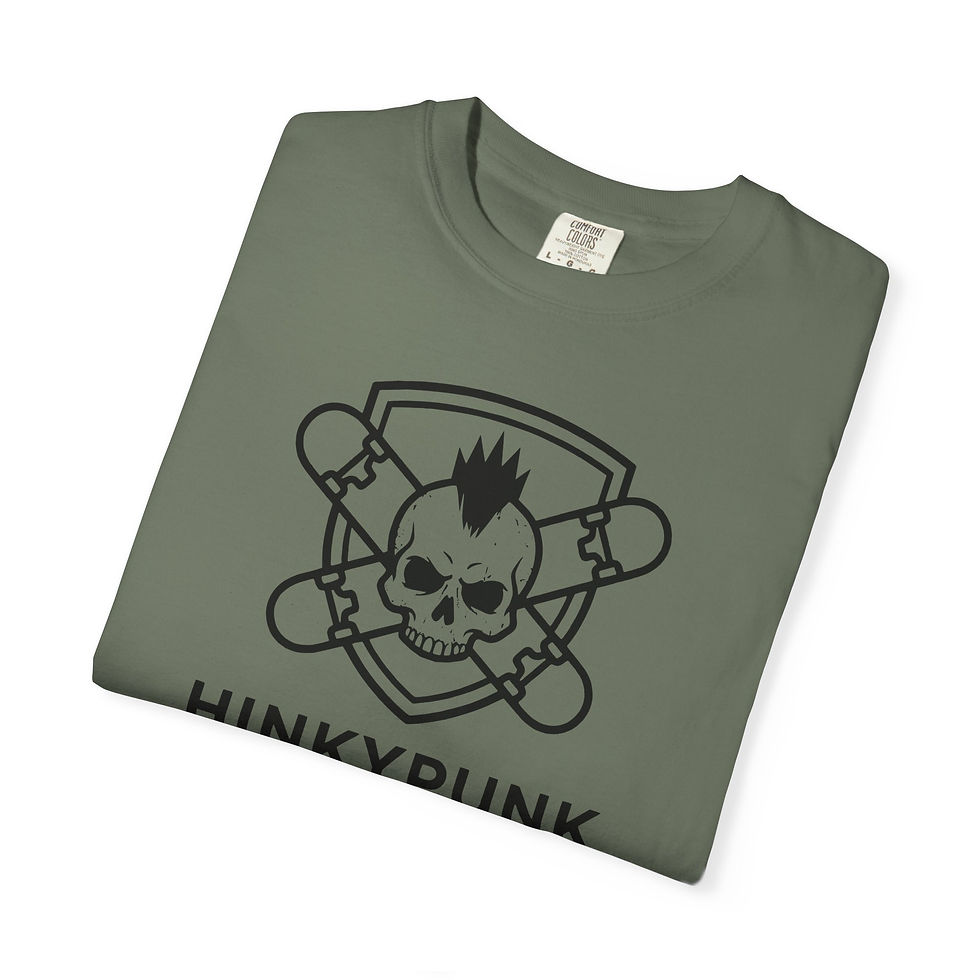 Thumbnail: Skate Punk Skull Graphic T-Shirt - Hinkypunk Skate Co.