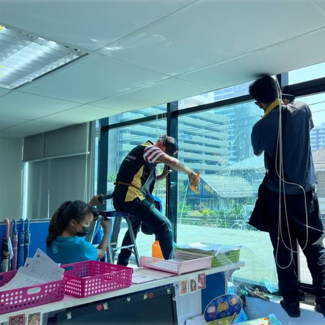 งานติดฟิล์มอาคาร สมาคมไทยประกันชีวิต | moneyhome