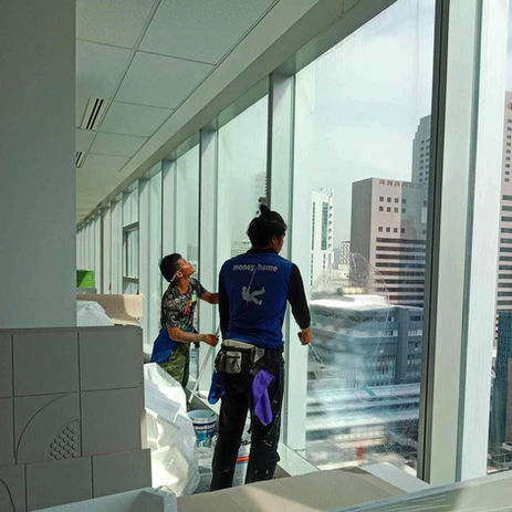งานติดฟิล์มกันความร้อนอาคารสำนักงานเขต บางรัก | moneyhome2020