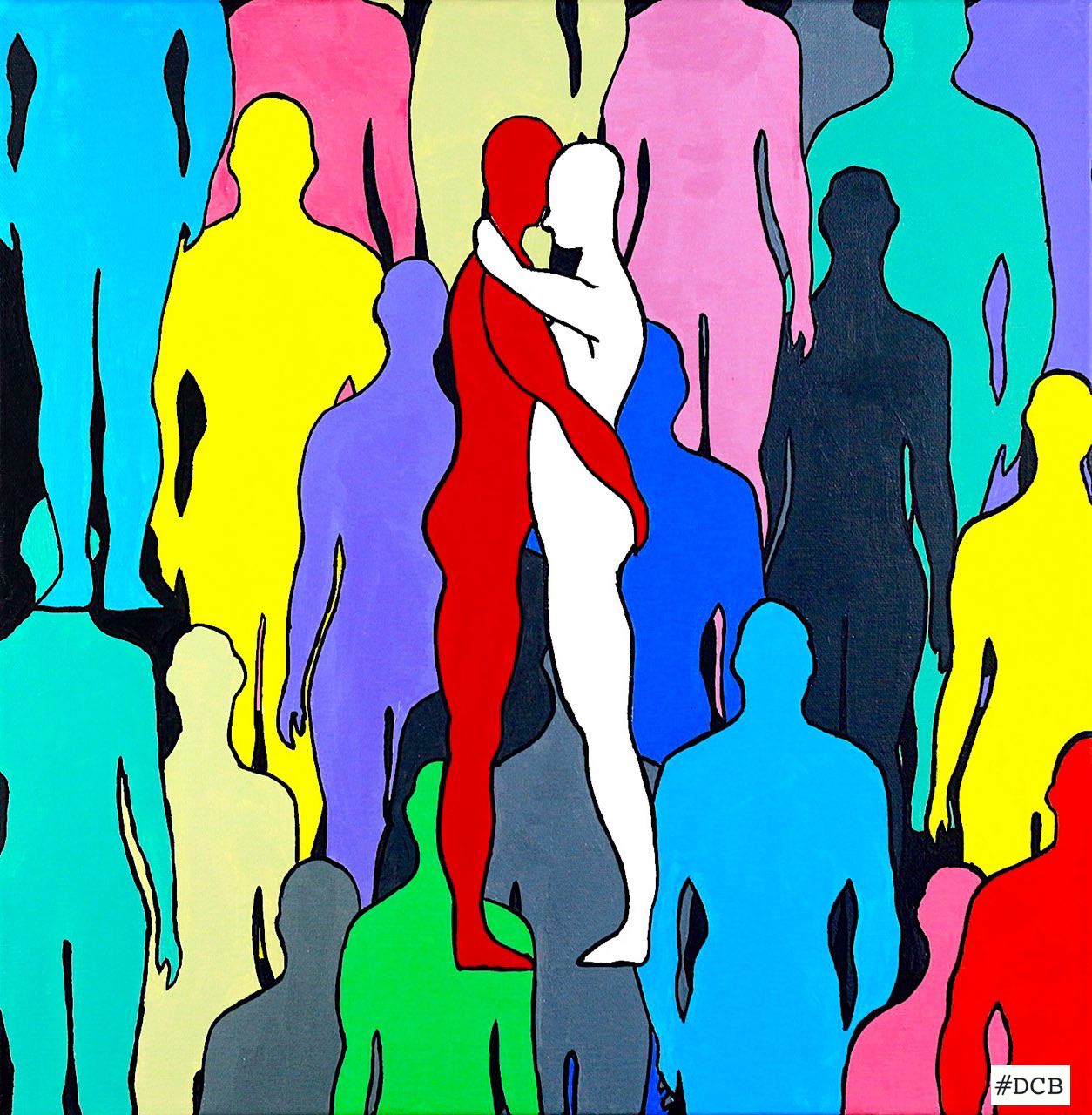 Colored Crowd #4