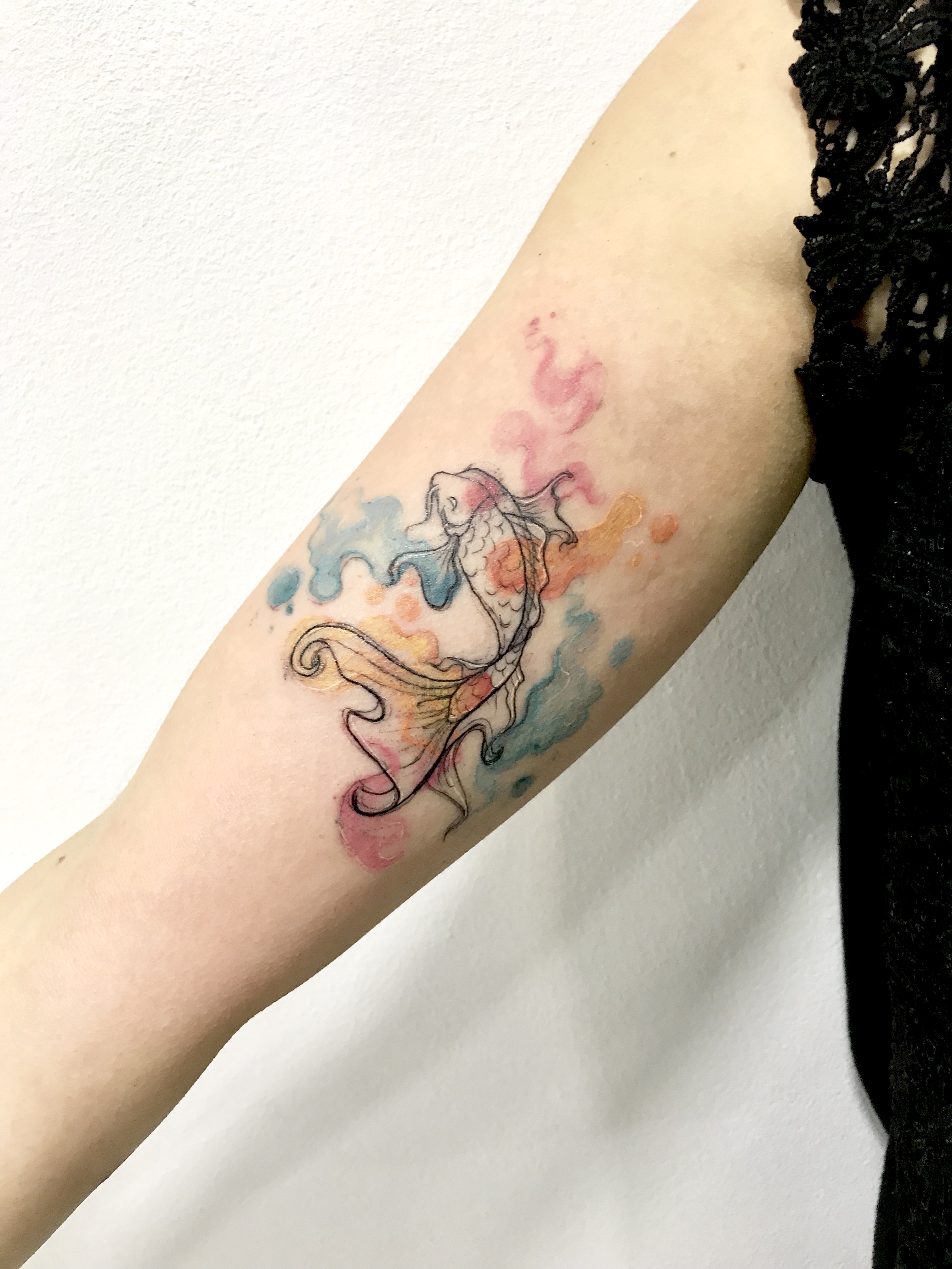 Watercolor Koi