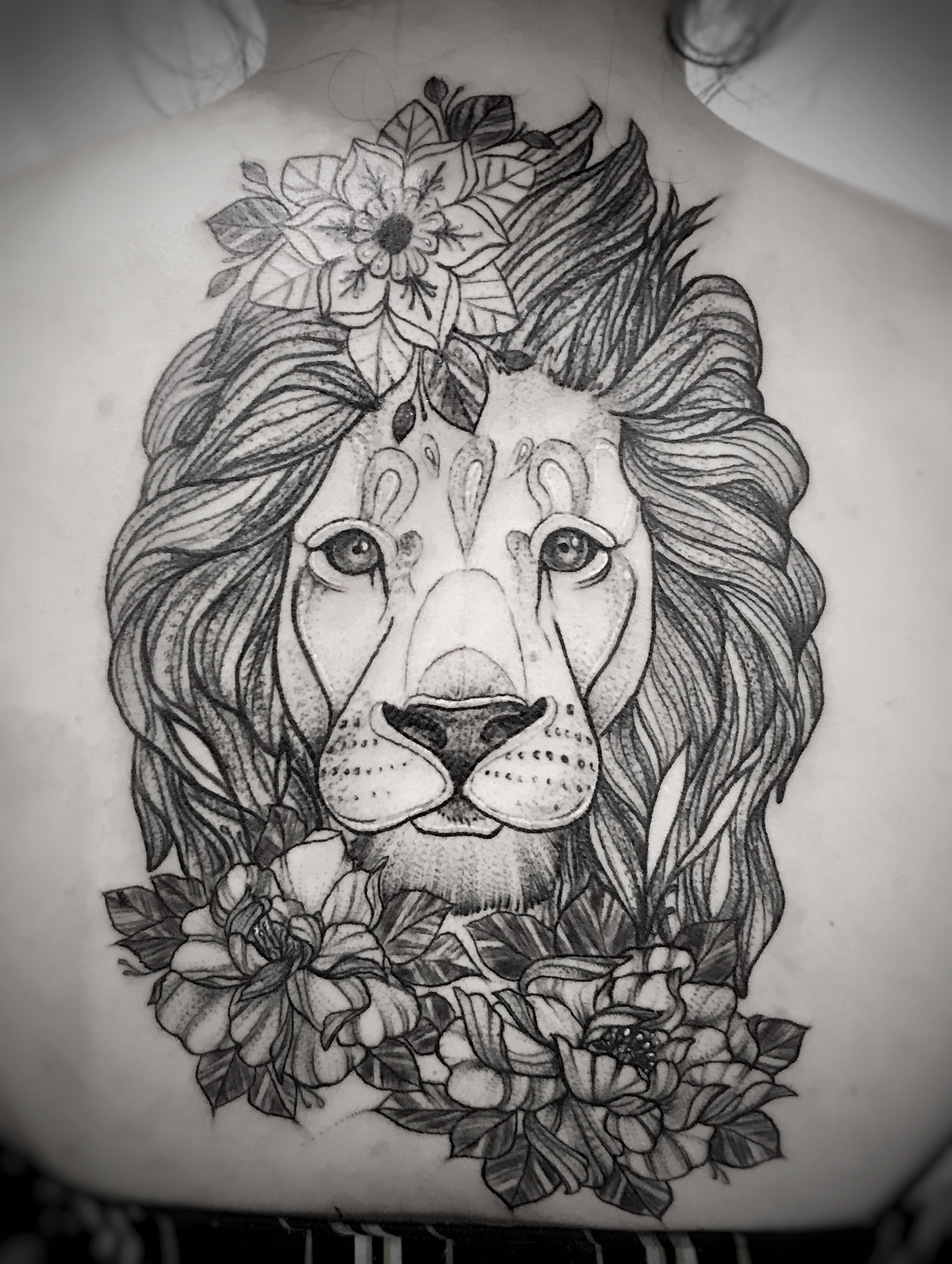 Blackwork Lion