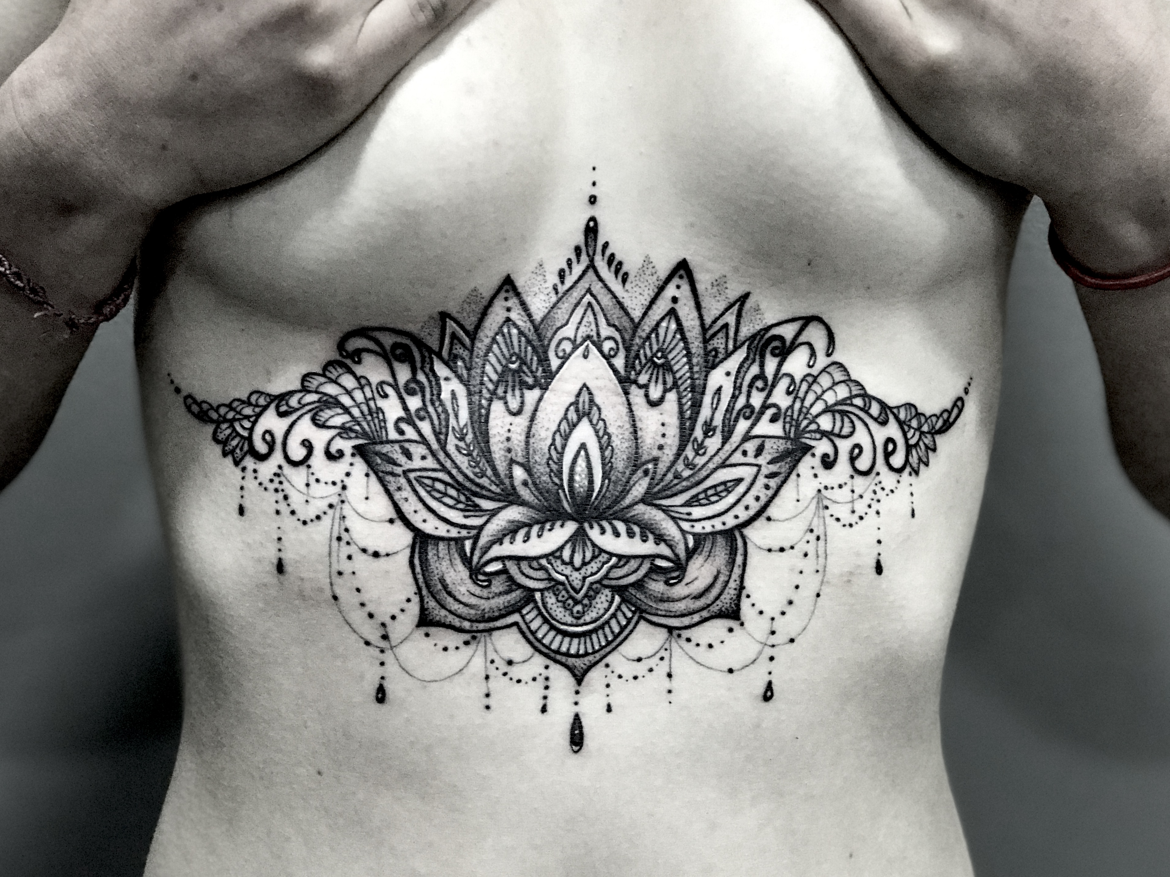 Underboob Lotus mandala